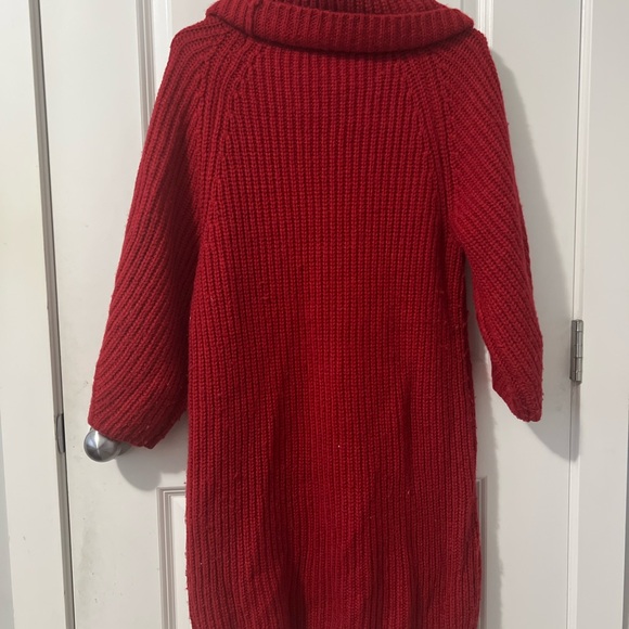 Red Gap Sweater Dress - Picture 3 of 6